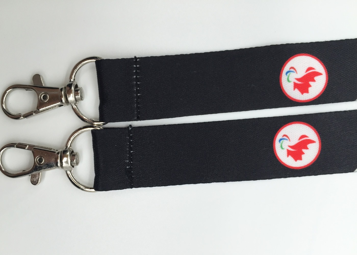 custom Cute frog and beautiful flowers polyester lanyards with pink color
