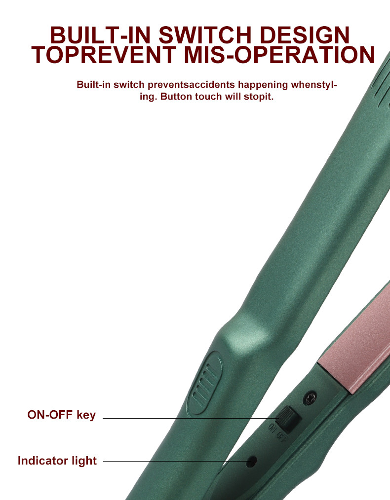 Portable Small Travel Hair Straightener 1/2 Inch LED Display CE approval