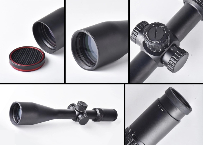 Riflescope Military Dot Reticle , 5X First Focal Palne Illuminated Mil Dot Reticle