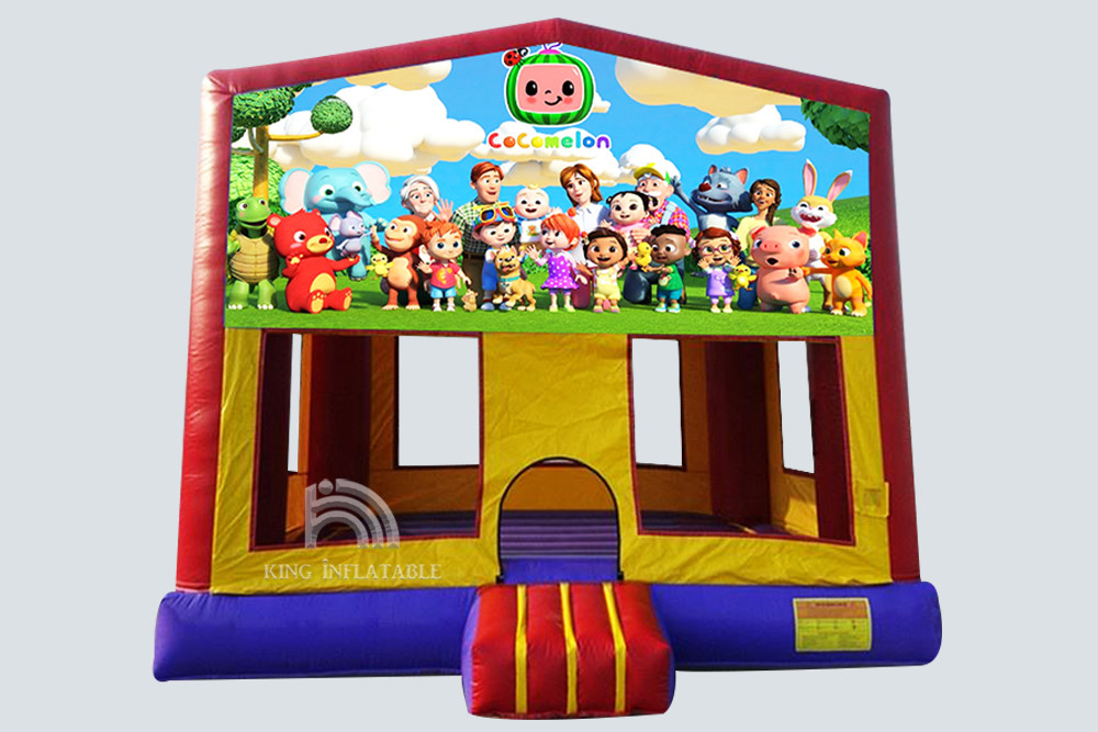 Inflatable Bouncer Castle House Party Jumping Bouncer Trampoline Theme Commercial For Kids