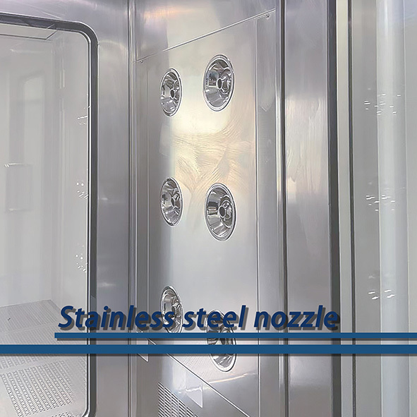 Stainless Steel 304 Air Shower Customized Size For Food Industry In Portable Cleanroom