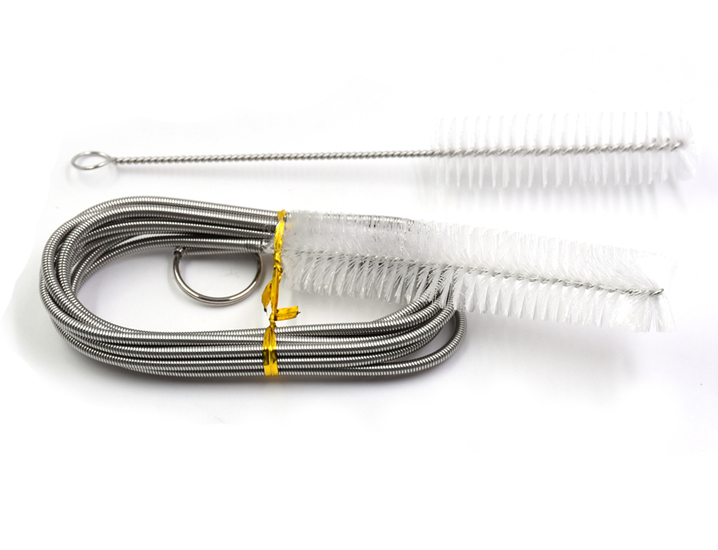 Flexible SS Handle Nylon Bristle Tube Cleaning Brush