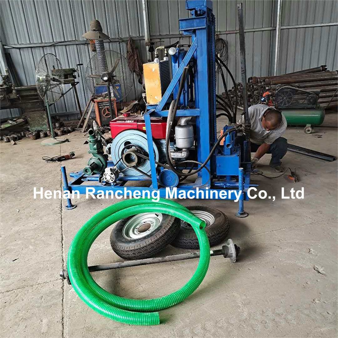 100mm - 450mm Dia Portable Water Drilling Machine 150m Depth With Two Wheels