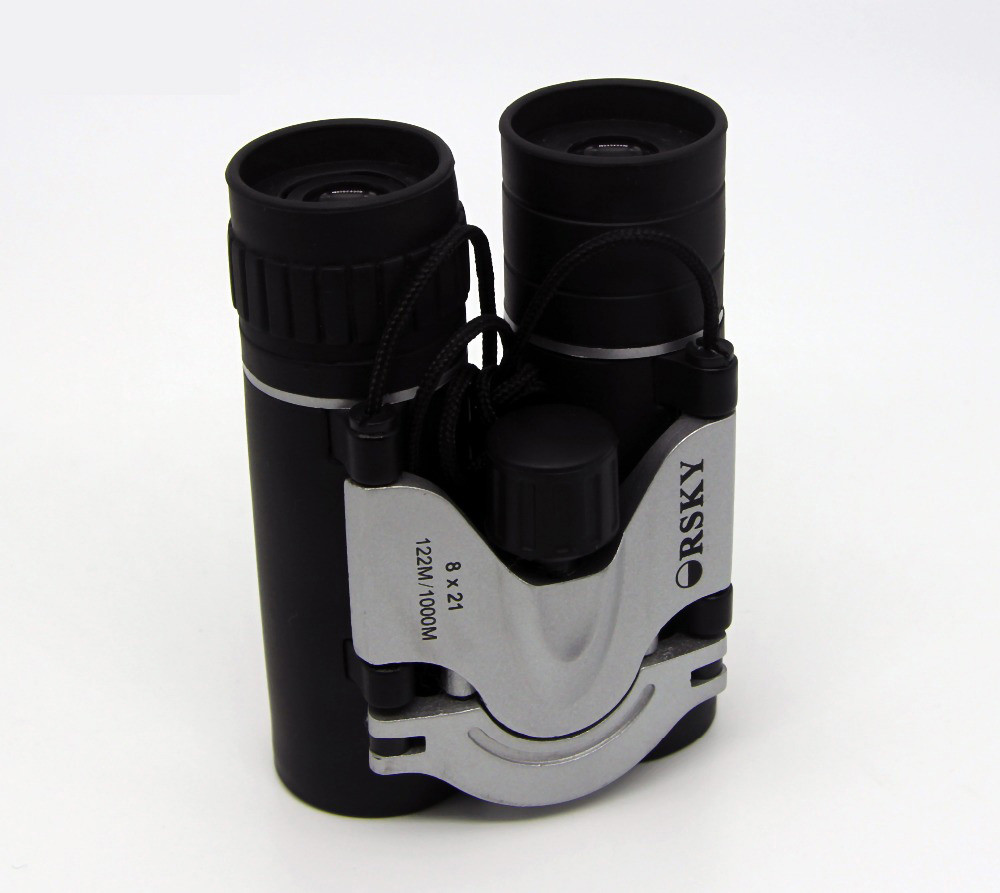 Telescope 10x25 Durable Compact Folding Binoculars For Adlut Black Color