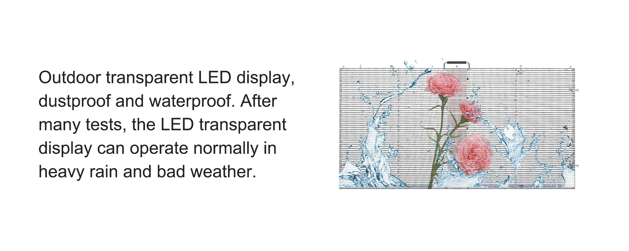 High Brightness Indoor Transparent LED Screen Full Color Video Wall