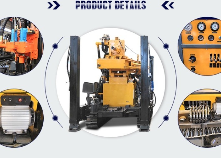 Top Hammar Dth Borewell Machine Deep Underground Water Borehole 350m Depth