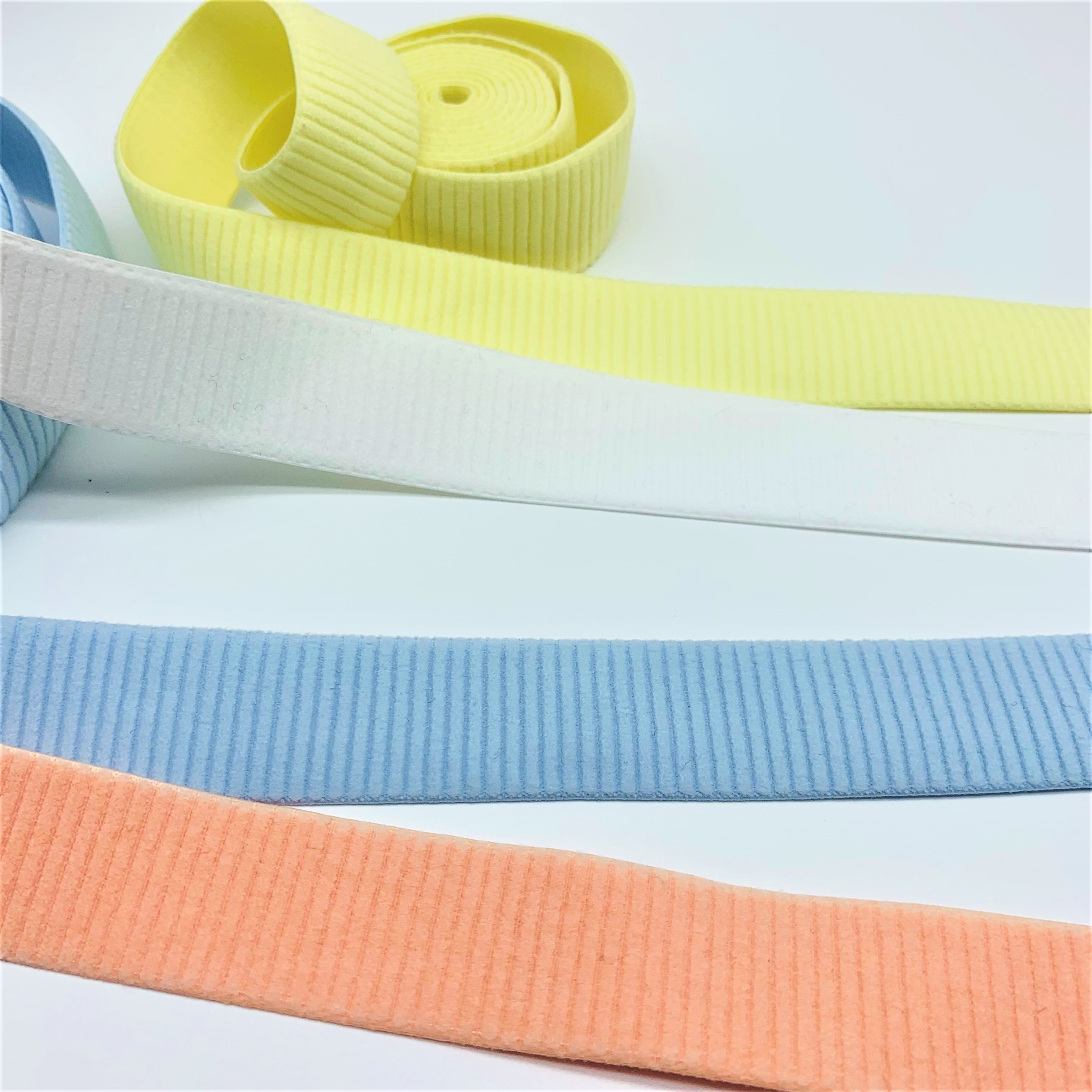 Factory high quality plush non-slip elastic edge nylon spandex soft underwear bra strap tape band webbing
