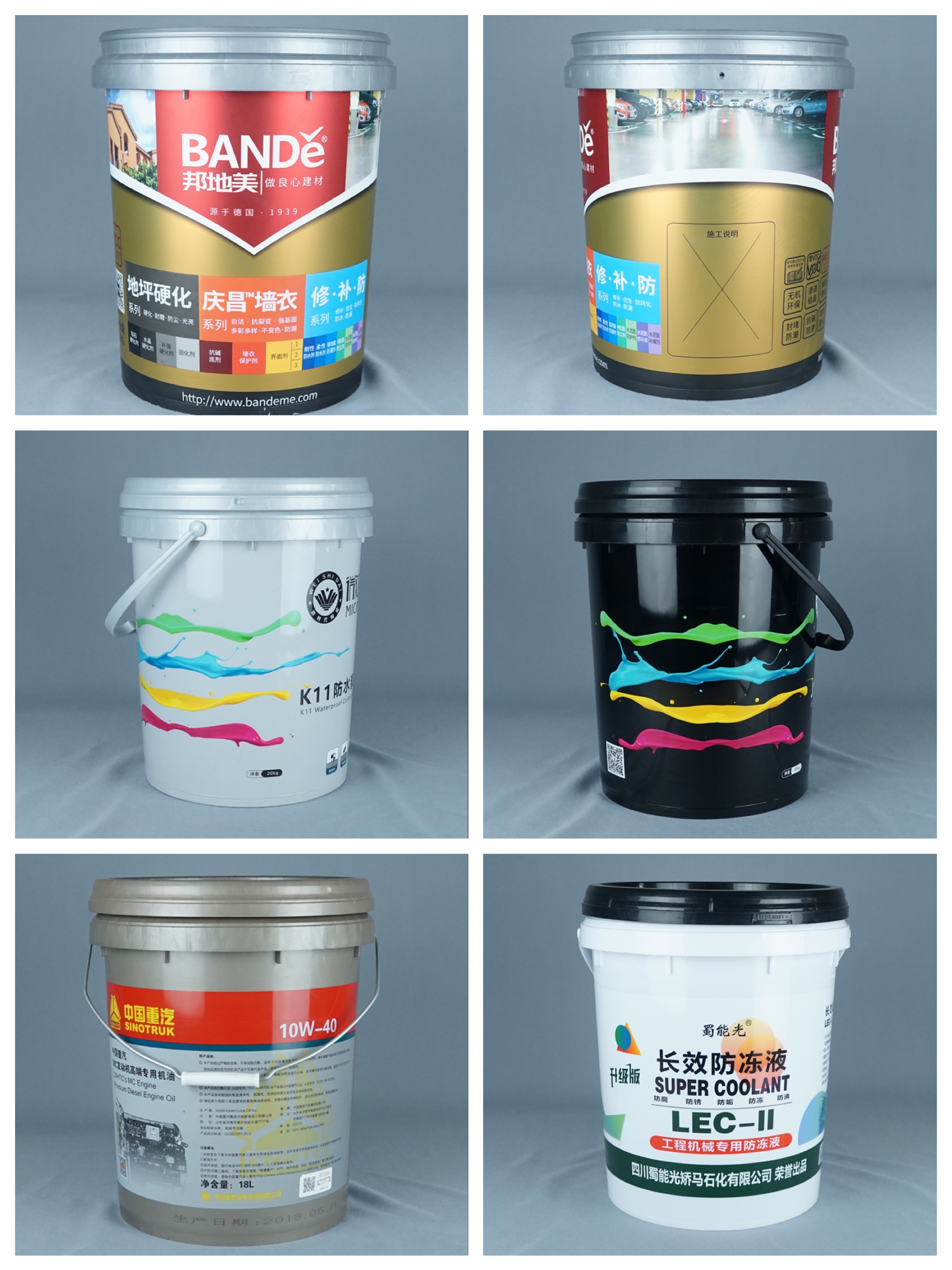 25 Litre Plastic Wrap Bucket For Paint With Lid And Handle