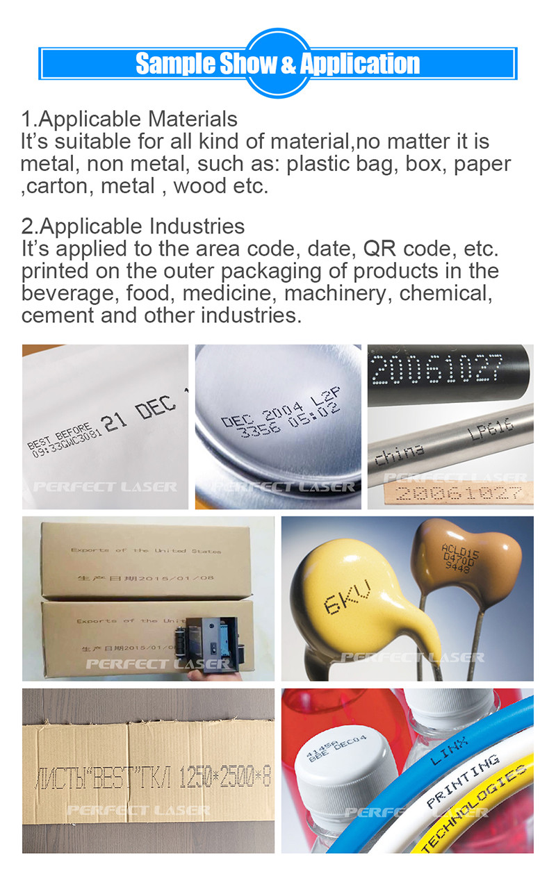 Portable Inkjet Batch Code Printers Print Machine/Handheld Inkjet Printer Industrial/Inkjet Printer