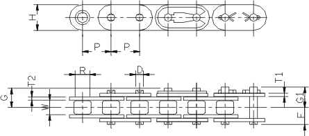 straight link plate