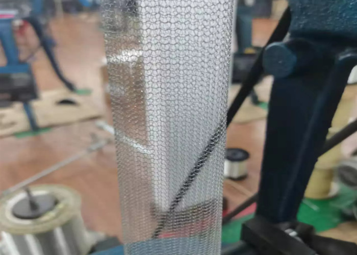 Filter 75mm Width 0.2mm Diameter Knitted Wire Mesh Single Strand Woven Tin Plated Copper