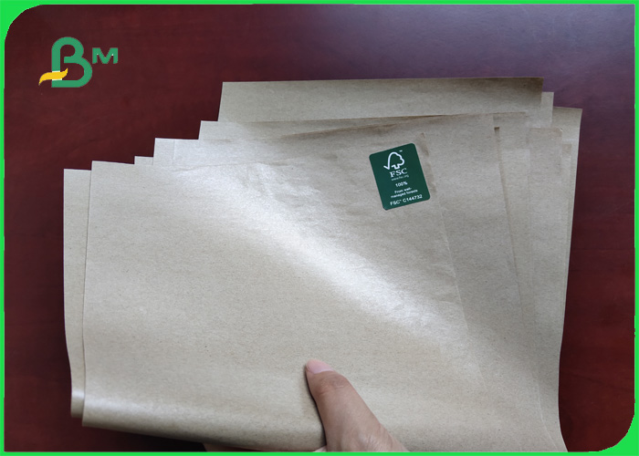 FSC Approved 30-350gsm PE Coated Brown Kraft Paper Anti - Seize 50 / 100mm In Coils