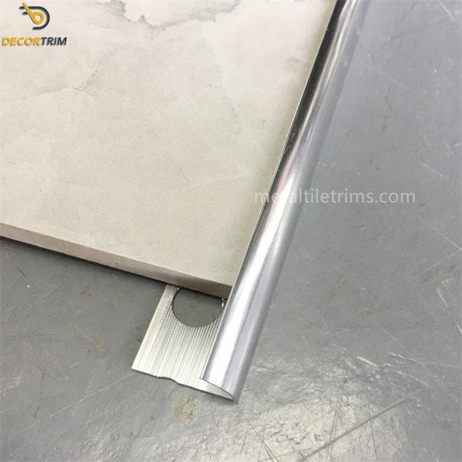 Round Edge Metal Tile Trim Metal Tile Trims Installing Tile Edge Trim