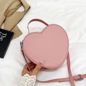 China Red Pink Black Heart Shaped Cosmetic Bag Personalized Travel Make Up Brush Beauty Pouch on sale