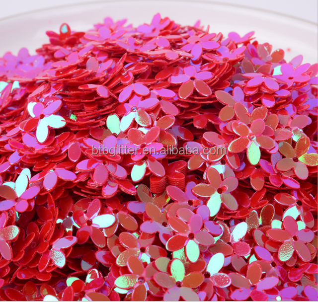 Glitter Sequins PET Art Craft Supplies Five-leaf Flower Loose Wedding Party Shoes Y3 10mm-20mm Stock Graduation Valentine's Day