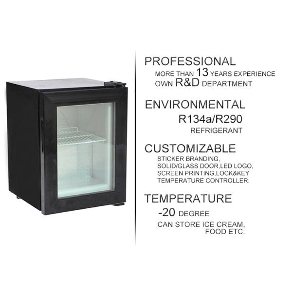 21L Small Display Ice Cream Electric Mini Bar Freezer with CE ETL SD21