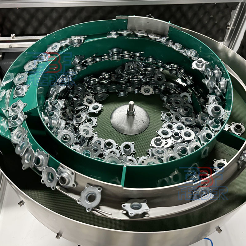 Soundproof Enclosure Electromagnetic Vibrator Feeder Metal Parts Vibrating Bowl Feeder