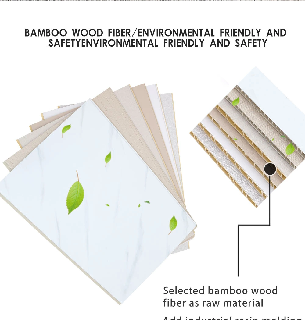 Customized Color Support Material Laminate Bamboo Fiber Wall Board for Indoor/Outdoor Wall Decoration