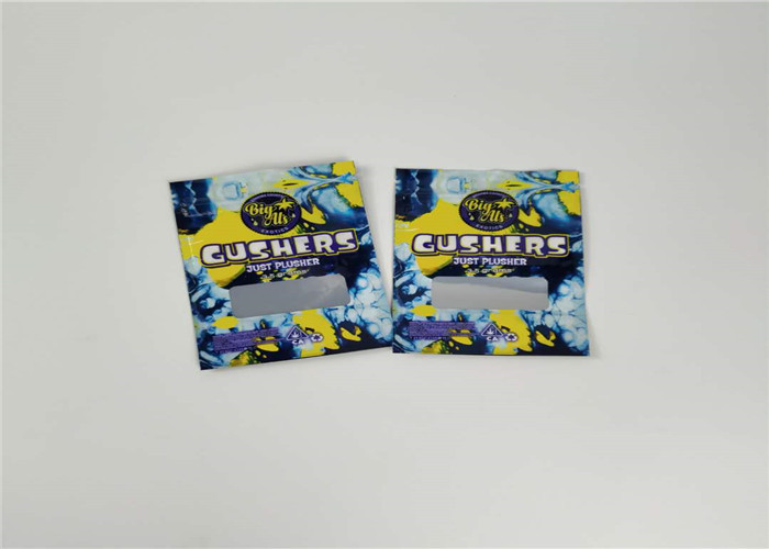Custom Foil Printed k Bags 1ml Vape Pen Cartridge Packaging With Window