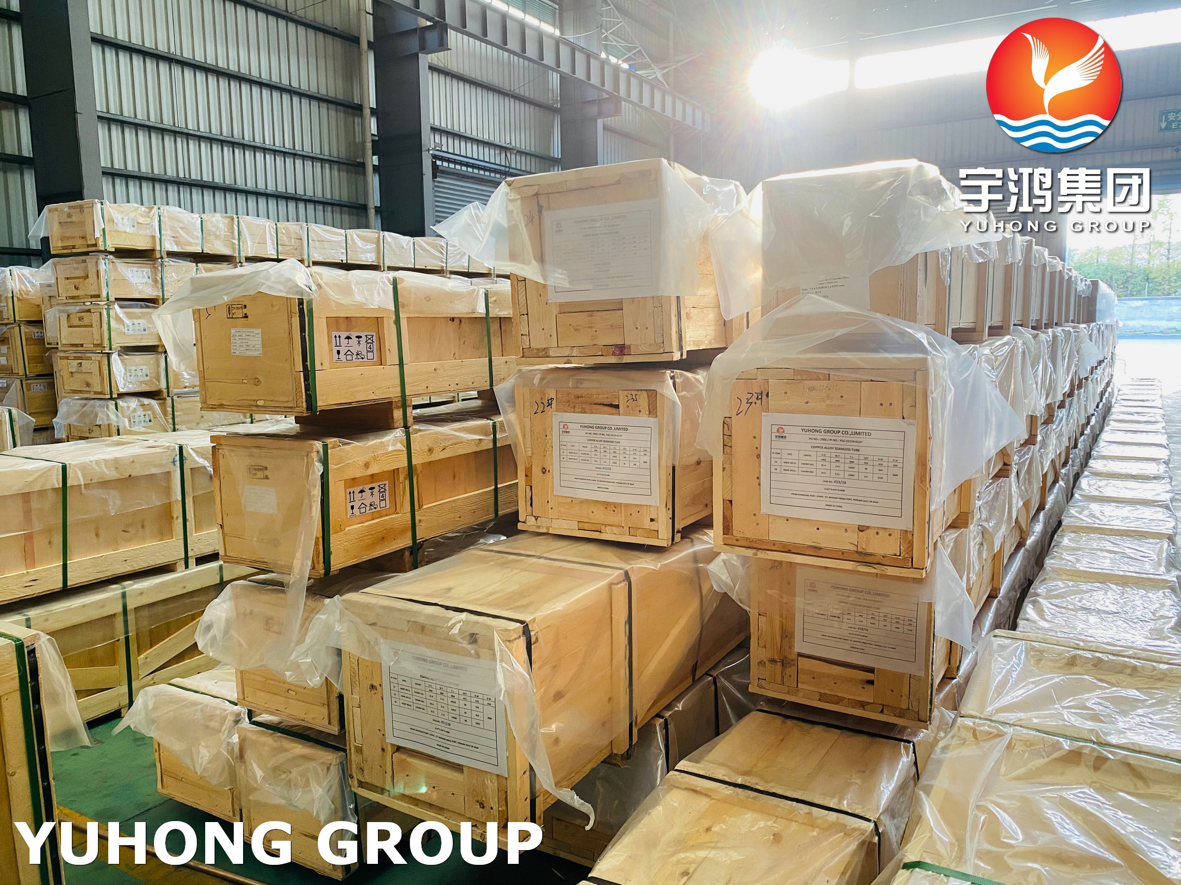ASTM B111 UNS C12200 / CW024A Seamless Copper Tube , DHP Heat Exchanger Tube