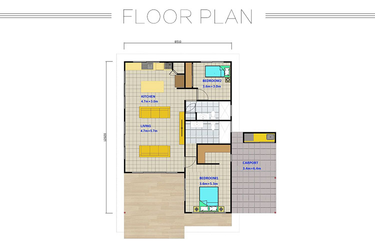Luxury Prefabricated House Light Steel Villas House Granny Flat Fast Install Wooden Bungalow