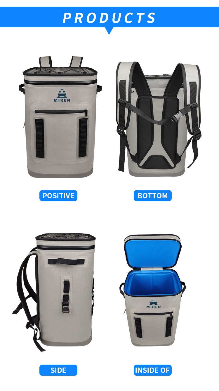 Customized Soft Cooler Backpack Water Resistant For Camping