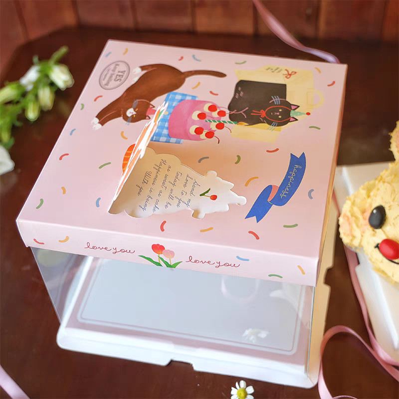 Custom Made Cake Packaging Boxes with CMYK / Pontone Offset Printing Requirements