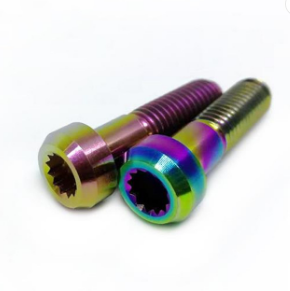 Grade GR5 Titanium Split Rim Bolts M7 x 24MM DIN Standard Natural Finish for Your Manufacturing Needs