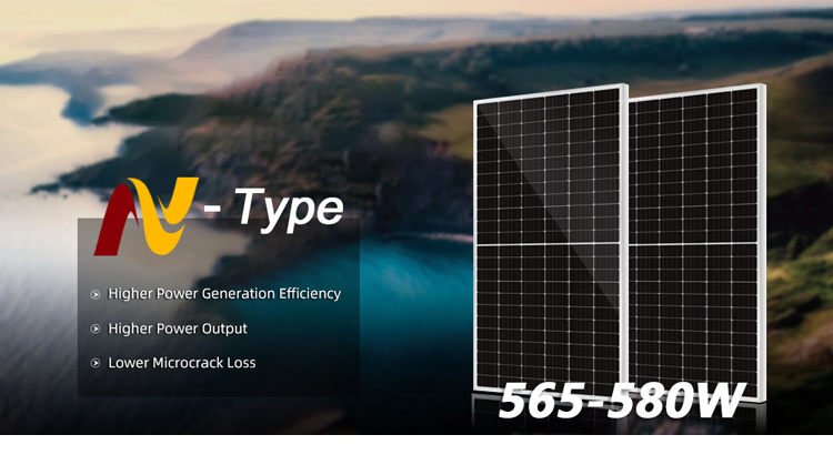 Amosolar Solar Monocrystalline N-Type 450W 500W 550W 580W 600w 620wHalf Cut Solar Panel for Retailers