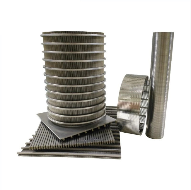 Customizable Support Rod 304 Stainless Steel Wedge Wire Grates Panel Industrial Filter Customizable Dimensions