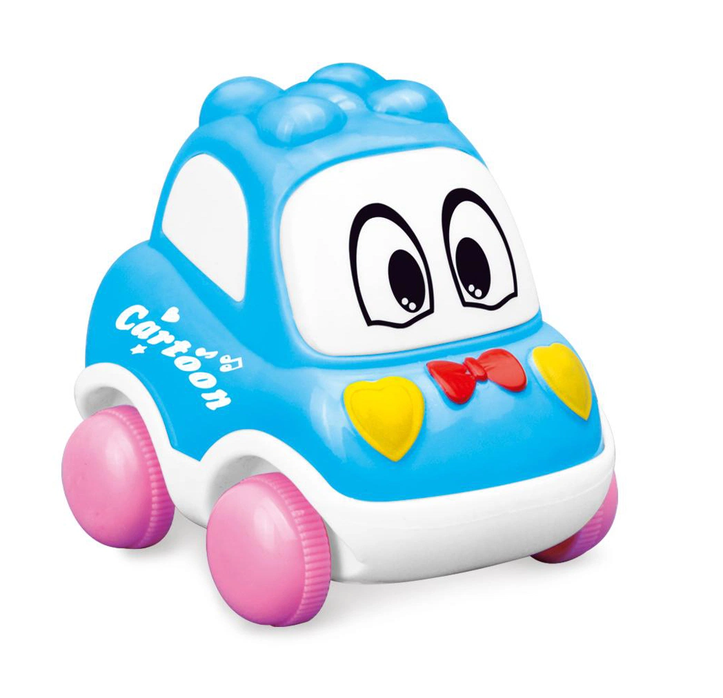 Friction Cartoon Car Toy Four-Wheel Drive Car Children&prime;s Simulation Model Car Fall-Proof Toy