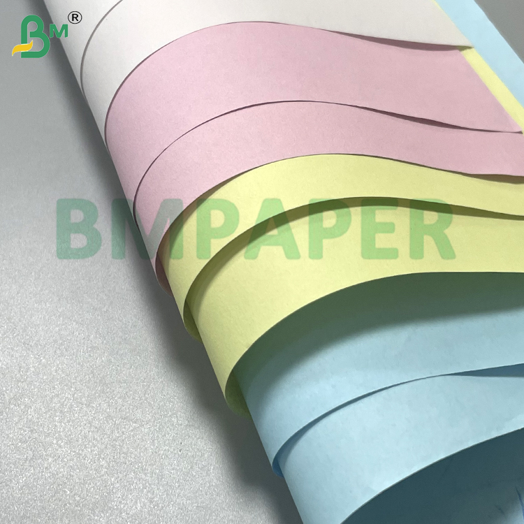 48g 80gsm White / Pink / Colorful NCR Carbonless Copy Paper Letter Size 8.5"x11" & 8.5"x14" for Waybill & Forms Black Image