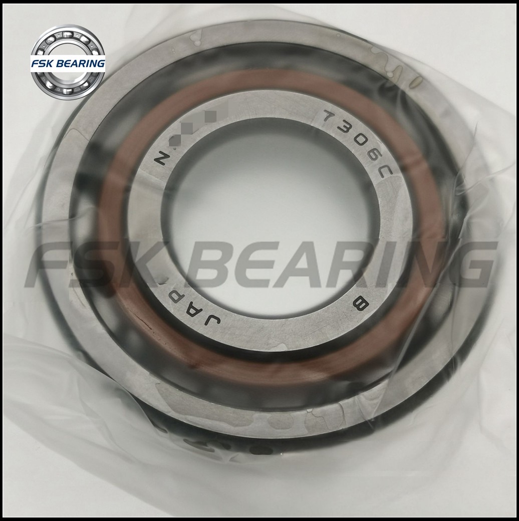 7306C P5 Single Row Angular Contact Ball Bearing 30*72*19 mm ABEC-5