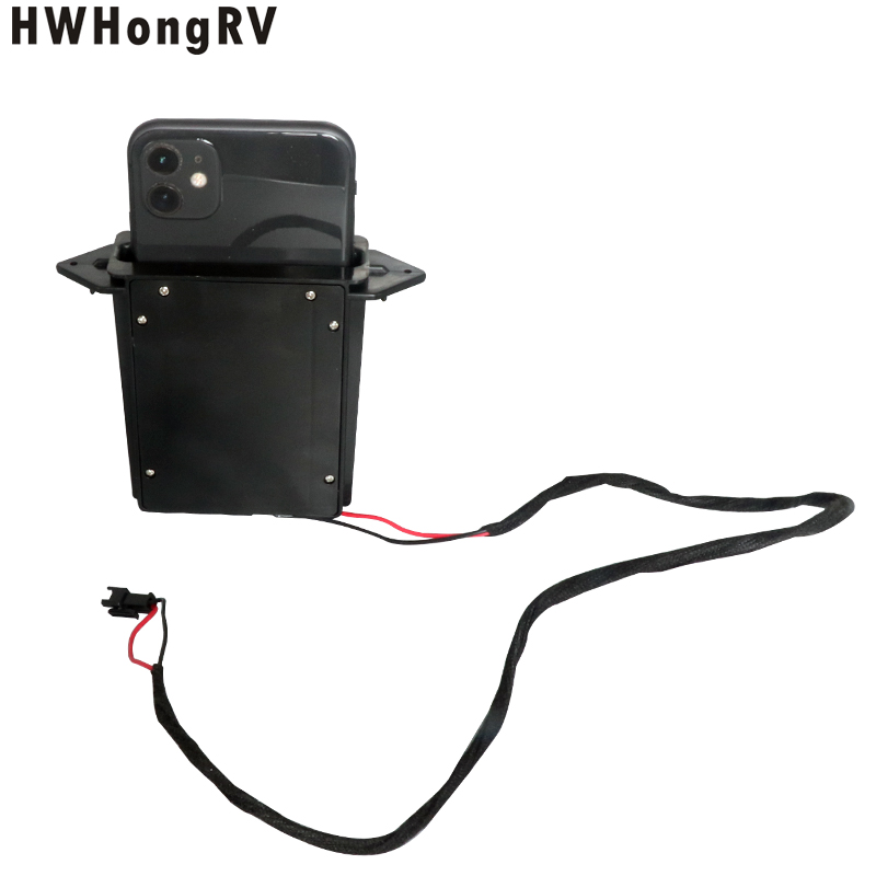 HWhongRV camper 12V Smart Sensor Car Wireless Charger for the RV seat Fast Wireless Car Charging Phone Infrared Smart Sensor