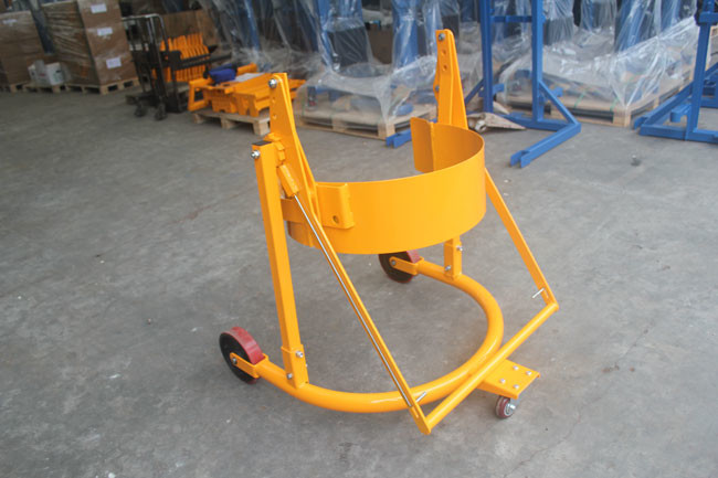 4 Wheel 55 Gallon Drum Lifter Forklift Hand Truck Lifting Device Barrel Handling Equipment