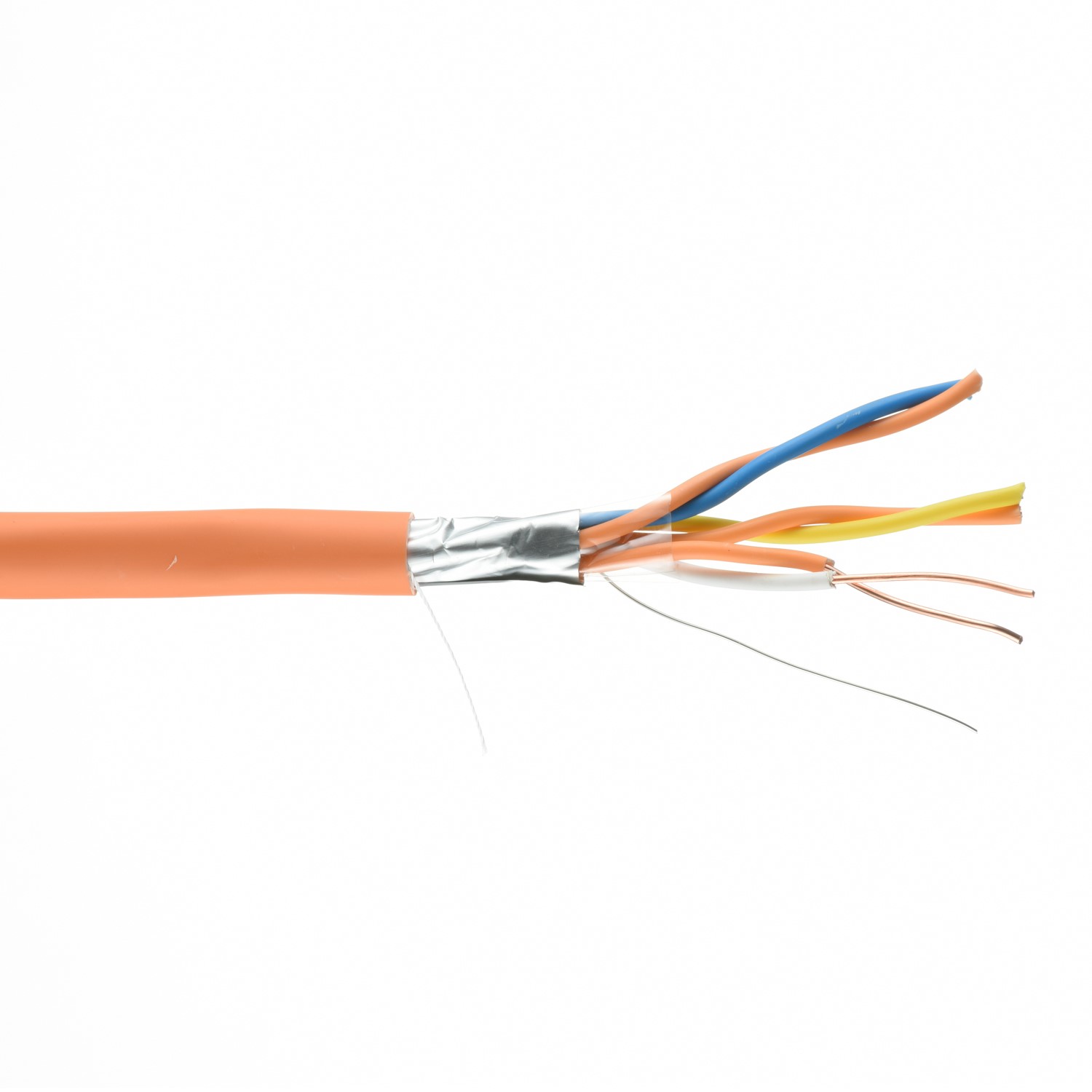 2x0.5mm2 Unshielded Shielded Tinned Copper/Copper Stranded Solid Fire Alarm Cable Core 2cores