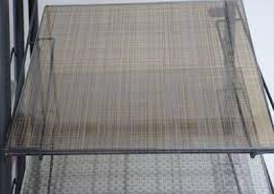 Fashion Design / Decorative Laminated Wired Glass in Patterned / Ground-Polished