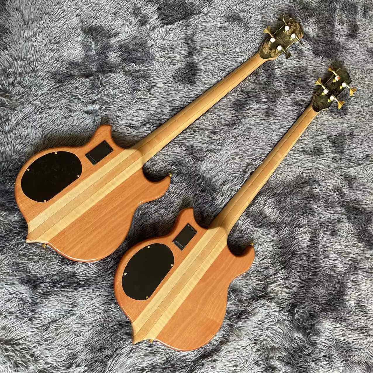 Custom Alem Grand Type 4, 5, 6 Strings Neck Through Body Electric Bass Ash Body