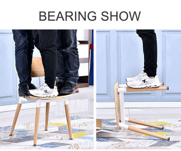 79cm Bent Plywood Dining Chair Retro Coffee Shop Fast Food Restaurant