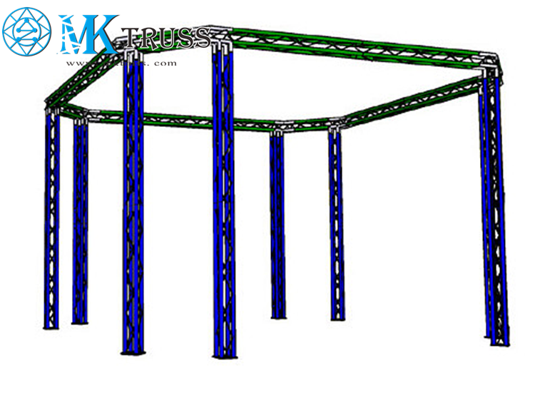 Indoor/Outdoor Event Stage Truss System with TUV/SGS Certificate and Aluminum 6082-T6
