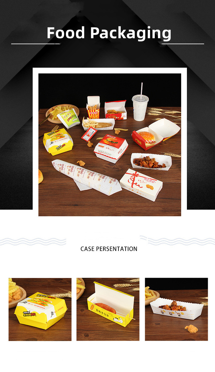 Customised kraft Charcuterie Board Fried Chicken Takeaway Boxes For Food Pastries