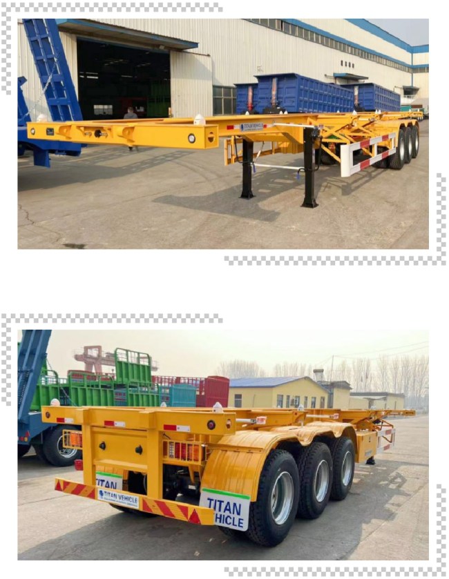 TITAN 3 Axle 40Ft Skeleton Trailer for Sale