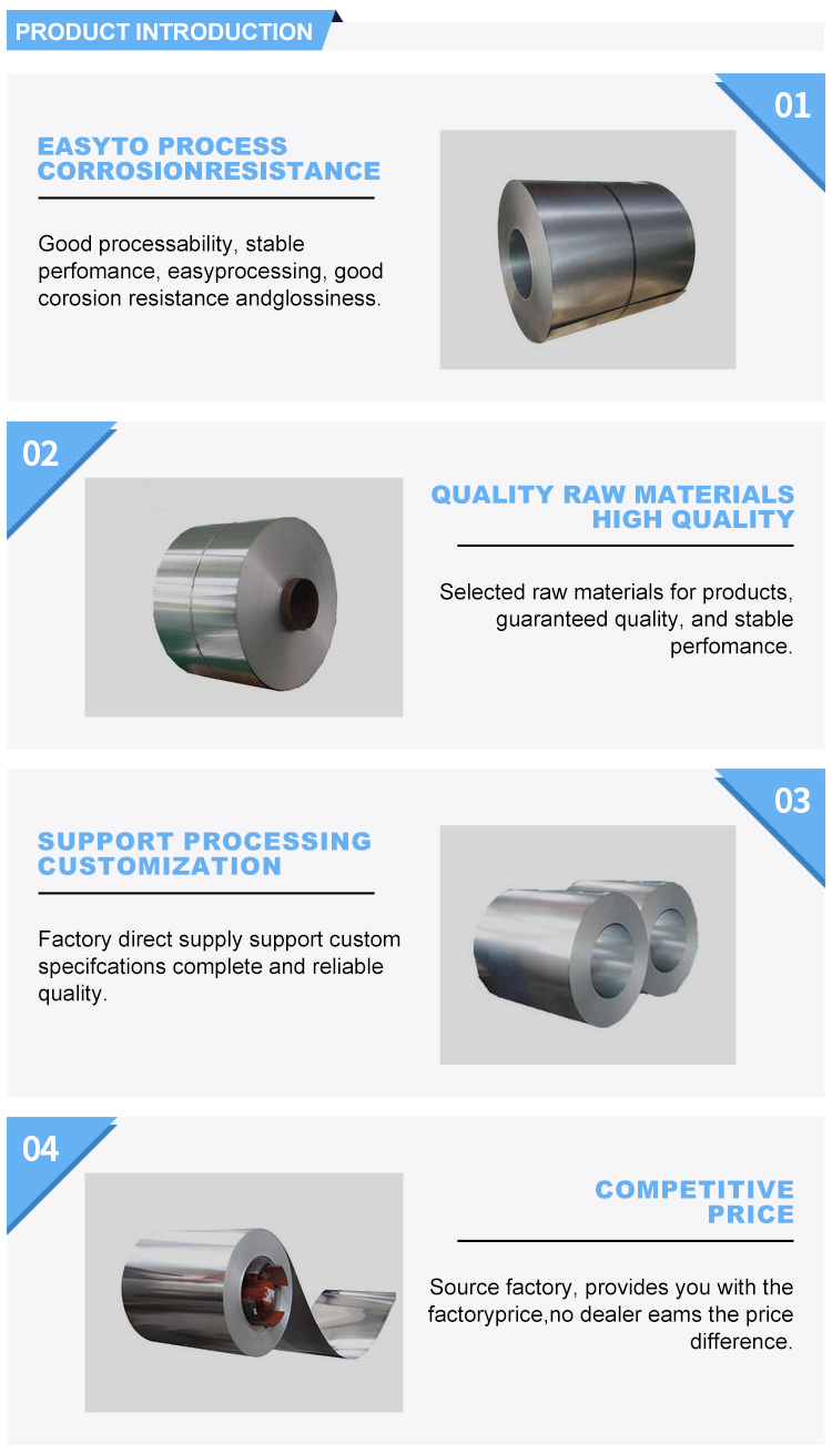 direct 200 300 400 500 600 Series cold rolled stainless steel coil 430 with width of 10-2000mm and customer request