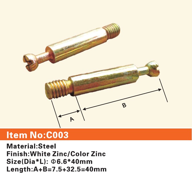 C003 Furniture connecting fittings:Steel bolt