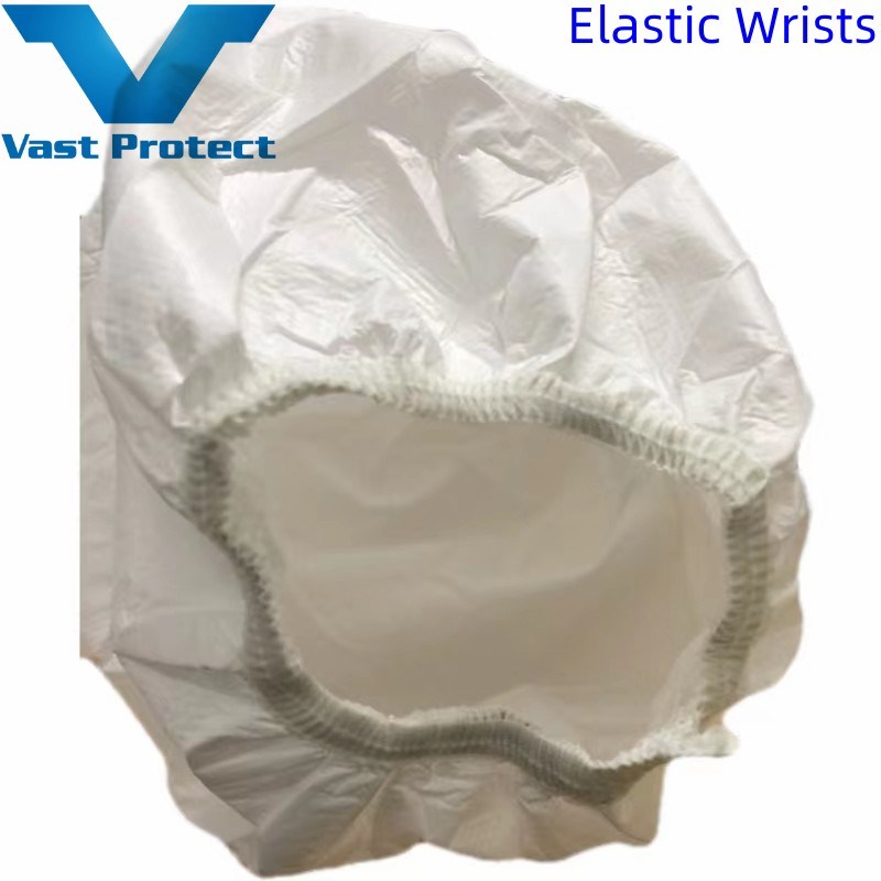 En1073 Disposable Breathable Anti-Static Soft Waterproof Micro Film Suit