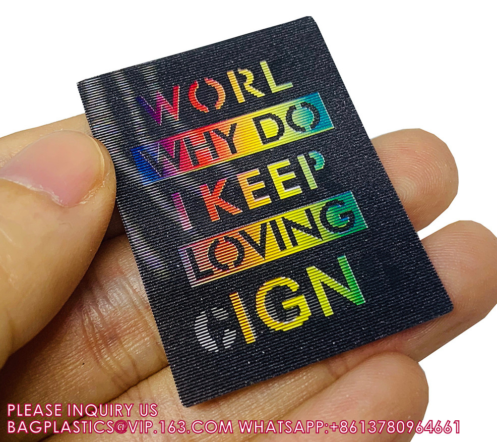 Custom High Definition 3D Lenticular Pictures TPU Plastic Label Card Eco-Friendly TPU 3D Lenticular Patch Lenticular