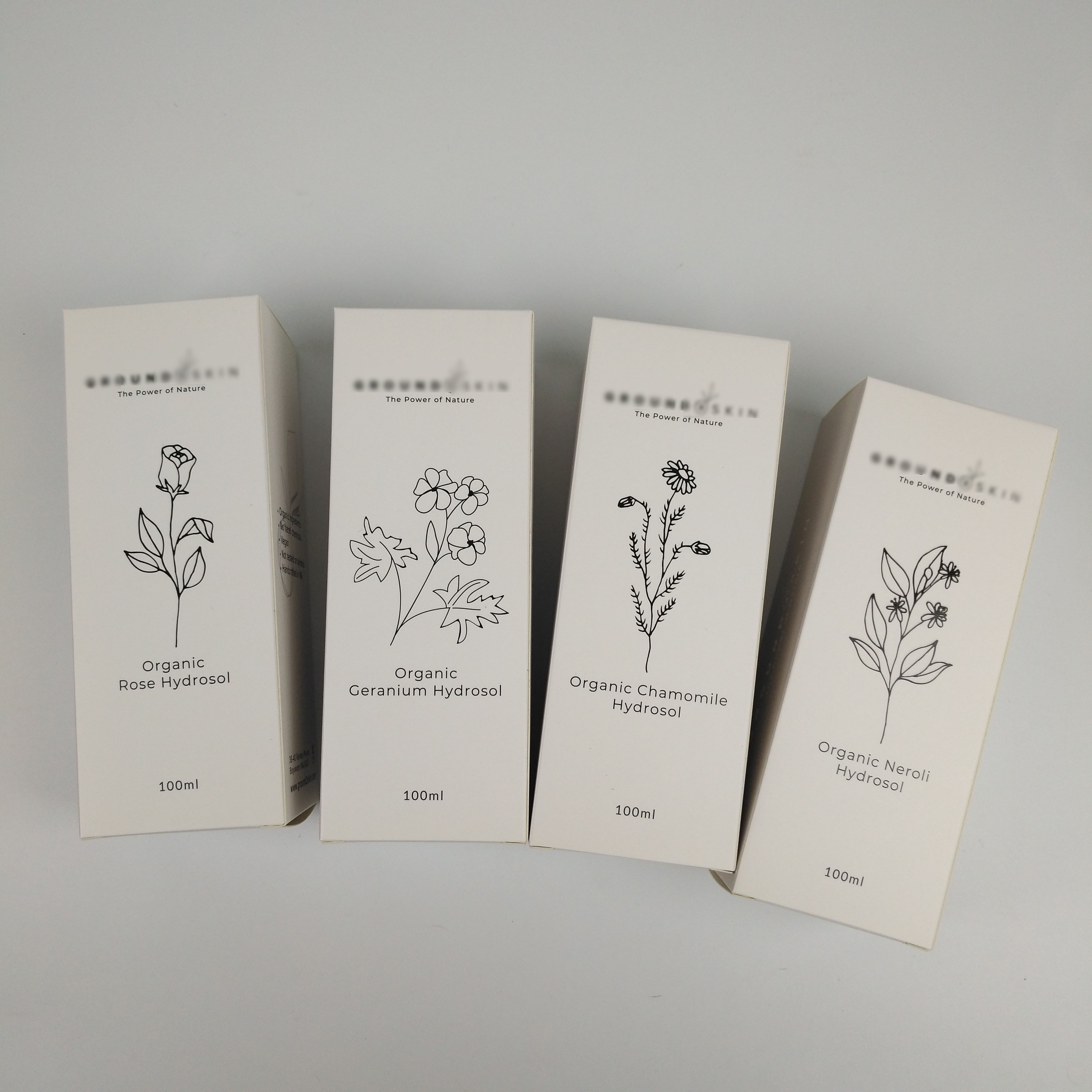 Cosmetic Packaging Box Custom Makeup Lipstic Skincare 30ml 50ml White Cardboard Paper Packing Box For Cosmetic