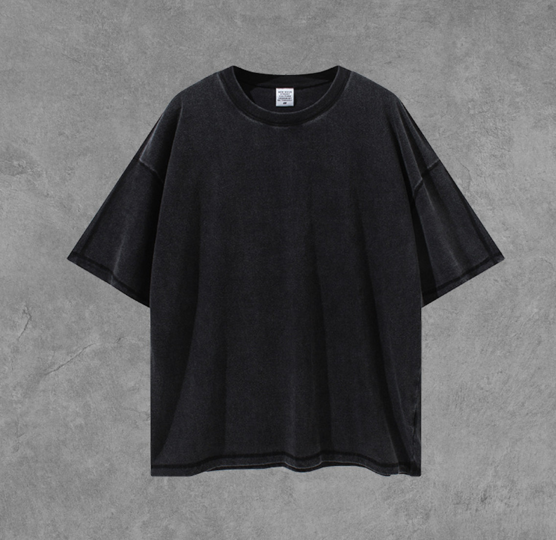 Custom Contrast Stitch Thread Blank T Shirts Short Sleeves 2XL No Label