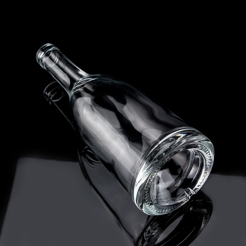 750ml Cut Shape Unique Design Glass Spirits Bottle Manufactured by for Custom Made