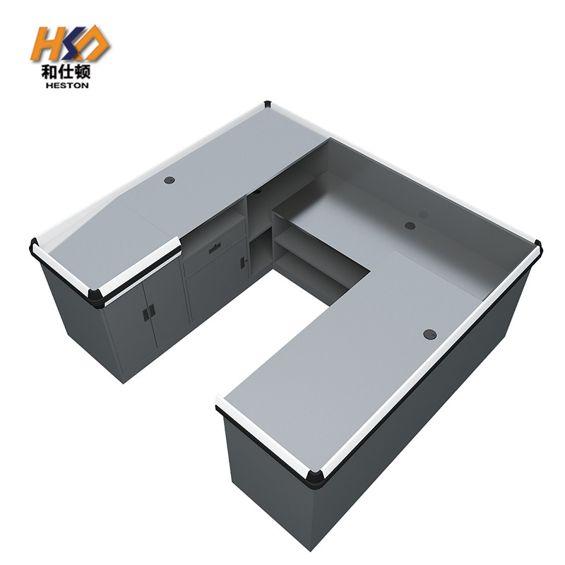 Modern Grocery Store POS Cashier Checkout Counter OEM / ODM